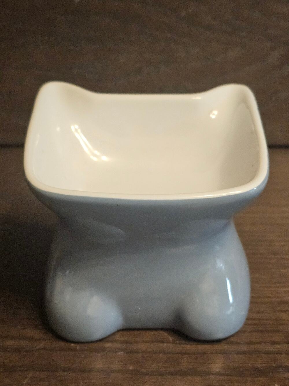 Whisker City Elevated Ceramic Cat Feeding Bowl Bowl